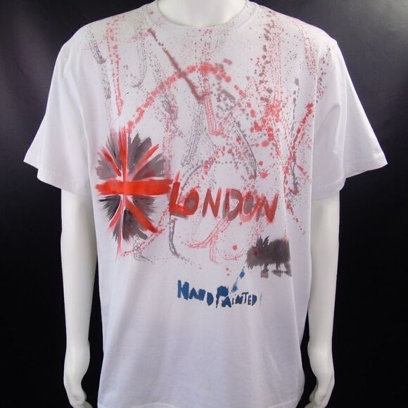 Street Art London Hand Painted T Shirt Psychedelic - Picture 2 of 5